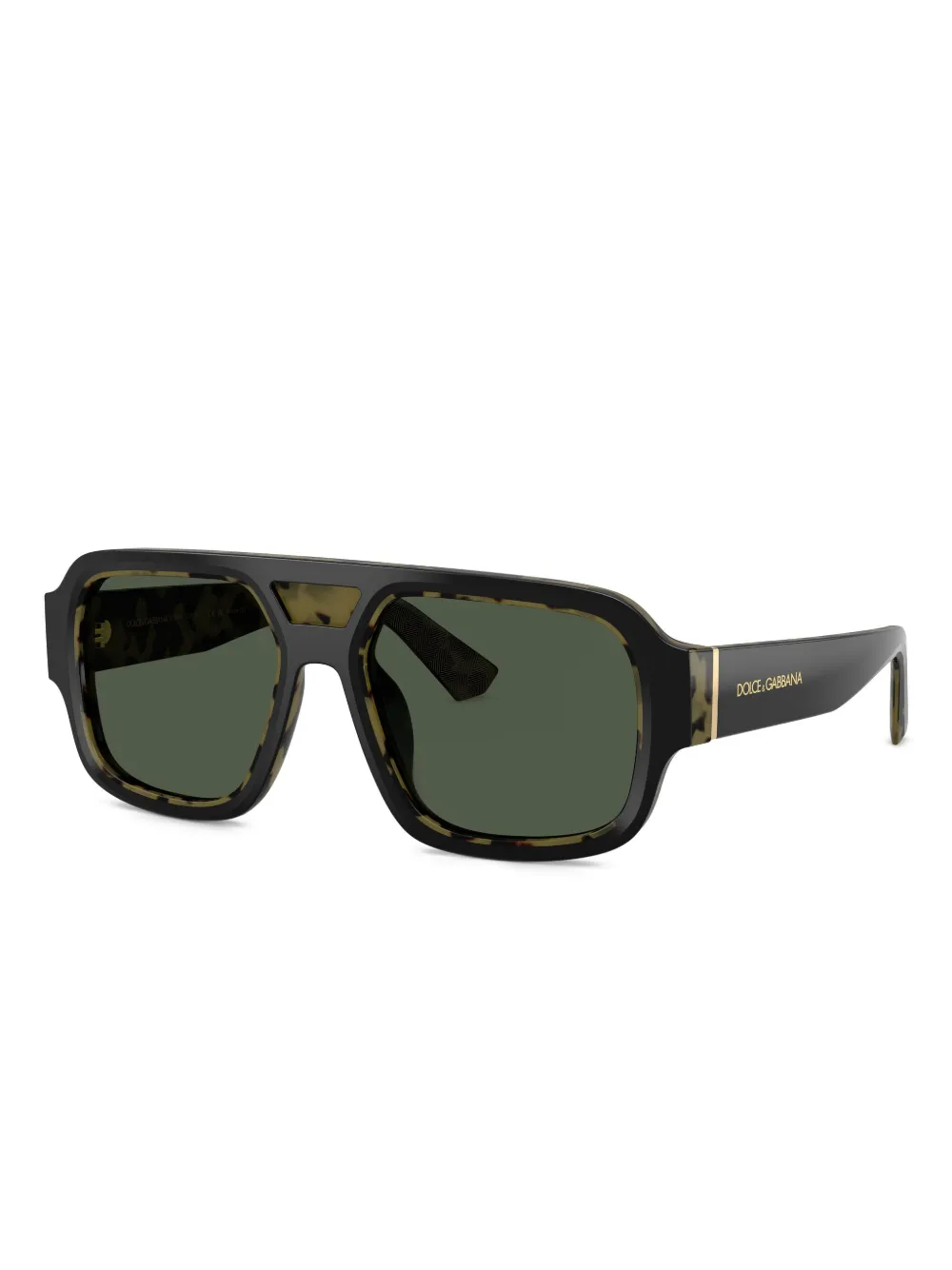 Dolce & Gabbana Eyewear Zonnebril met geometrisch montuur Zwart
