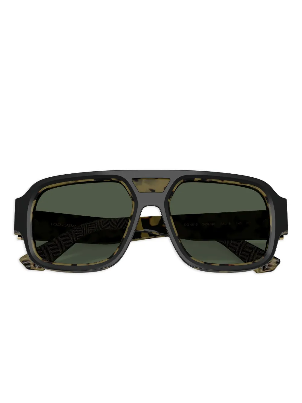 Dolce & Gabbana Eyewear Zonnebril met geometrisch montuur Zwart