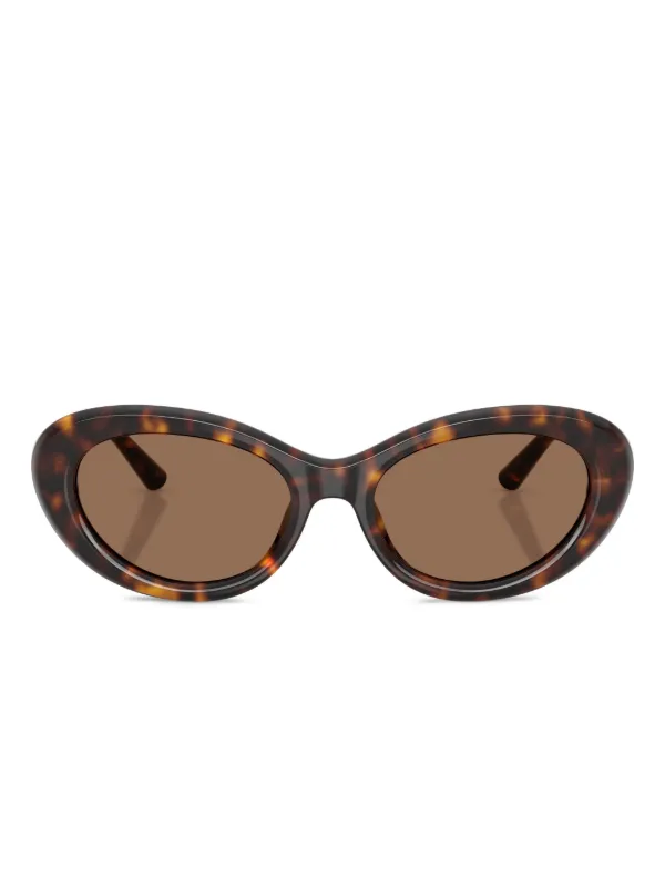 Dolce&Gabbana Tortoiseshell Cat-Eye Sunglasses - Brown Lenses Dolce & Gabbana Eyewear Tortoiseshell cat-eye Sunglasses  main image 2