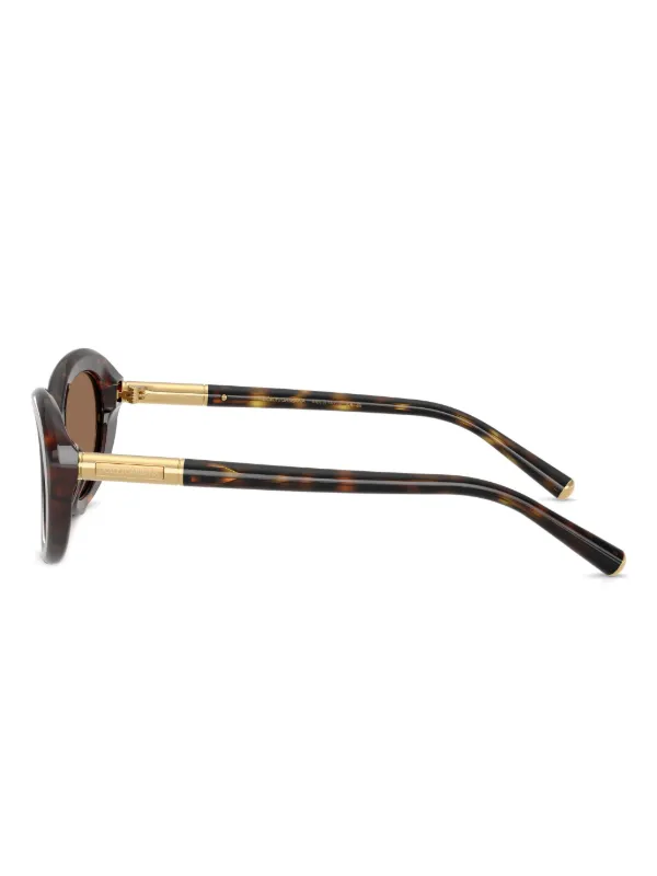 Dolce & Gabbana Eyewear Tortoiseshell oval-frame Sunglasses  display picture 1