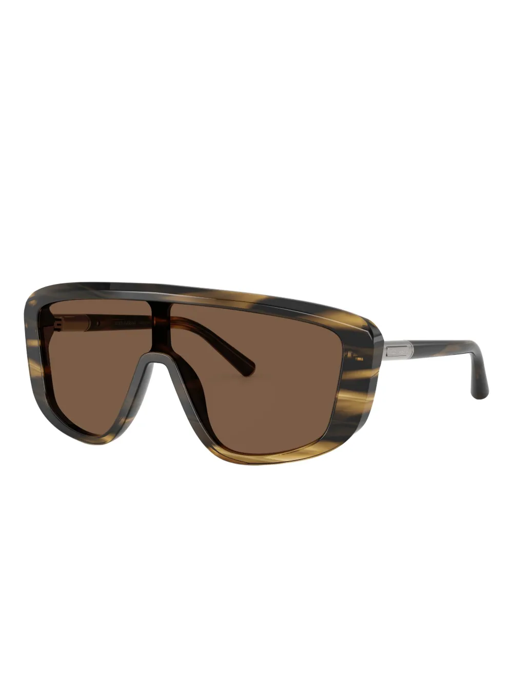 Dolce & Gabbana Eyewear Zonnebril met gestreept montuur Bruin