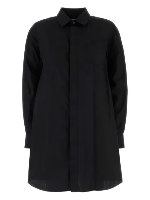 sacai poplin shirt dress