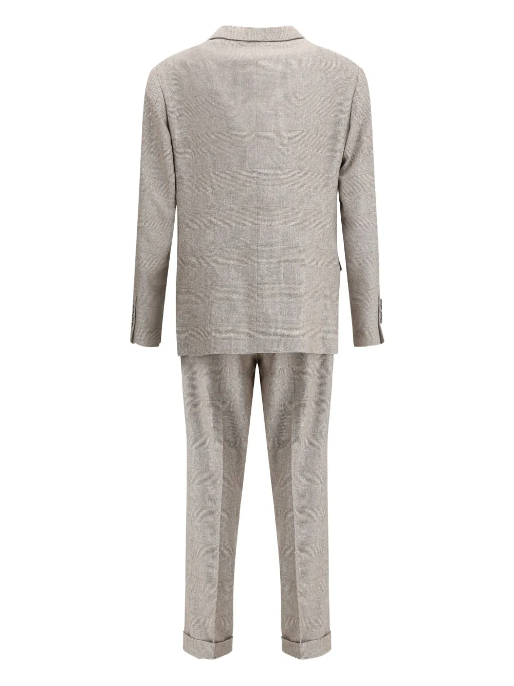 Brunello Cucinelli peaked-lapel check suit | Single Breasted Suits | Image 2