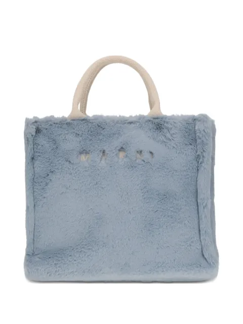 Marni tote con ribete de pelo
