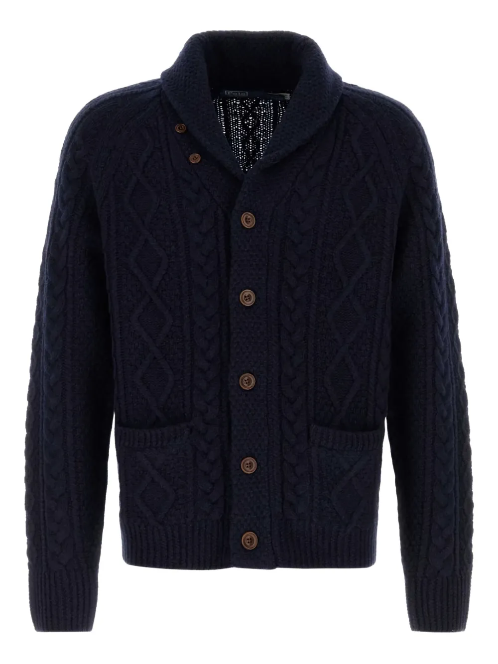 Polo Ralph Lauren cable-knit shawl-collar cardigan | Blue | Image 1