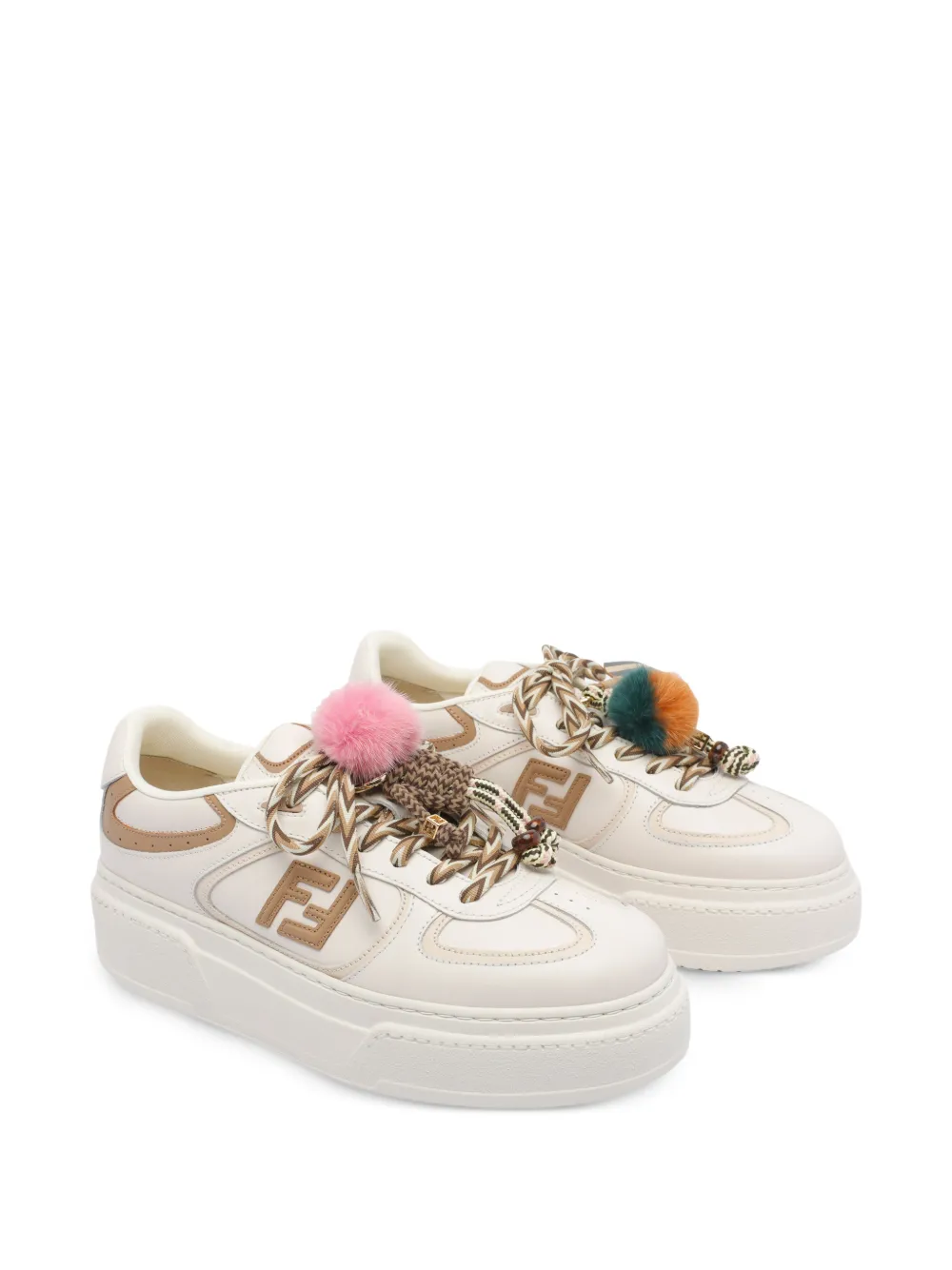 FENDI Multicolor leather Match sneakers F1TO4|BIA.ICE+BIA.ICE+CAMM