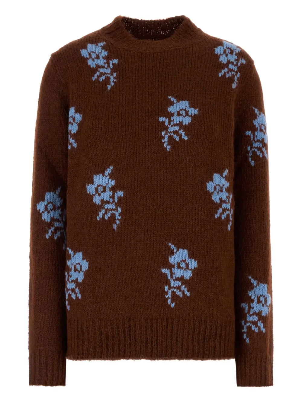 Jil Sander floral-jacquard sweater | Red | Image 1