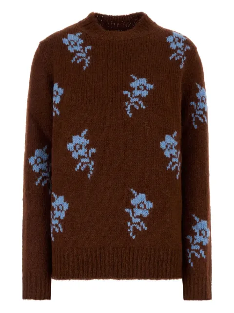 Jil Sander floral-jacquard sweater