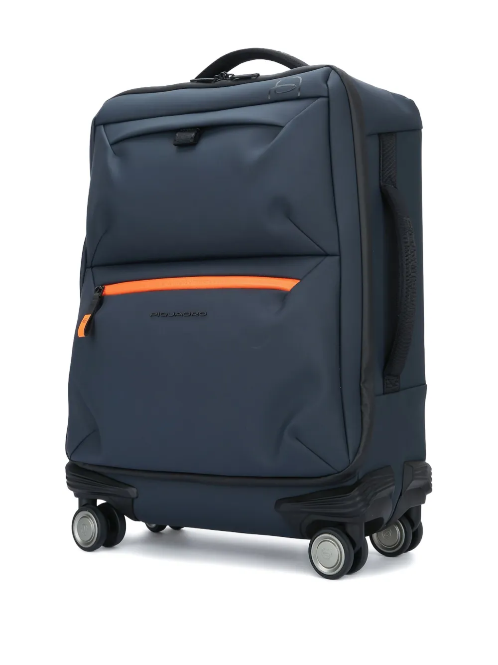 Piquadro Travel Trolley With Multiple Handles And Wheels In Blue