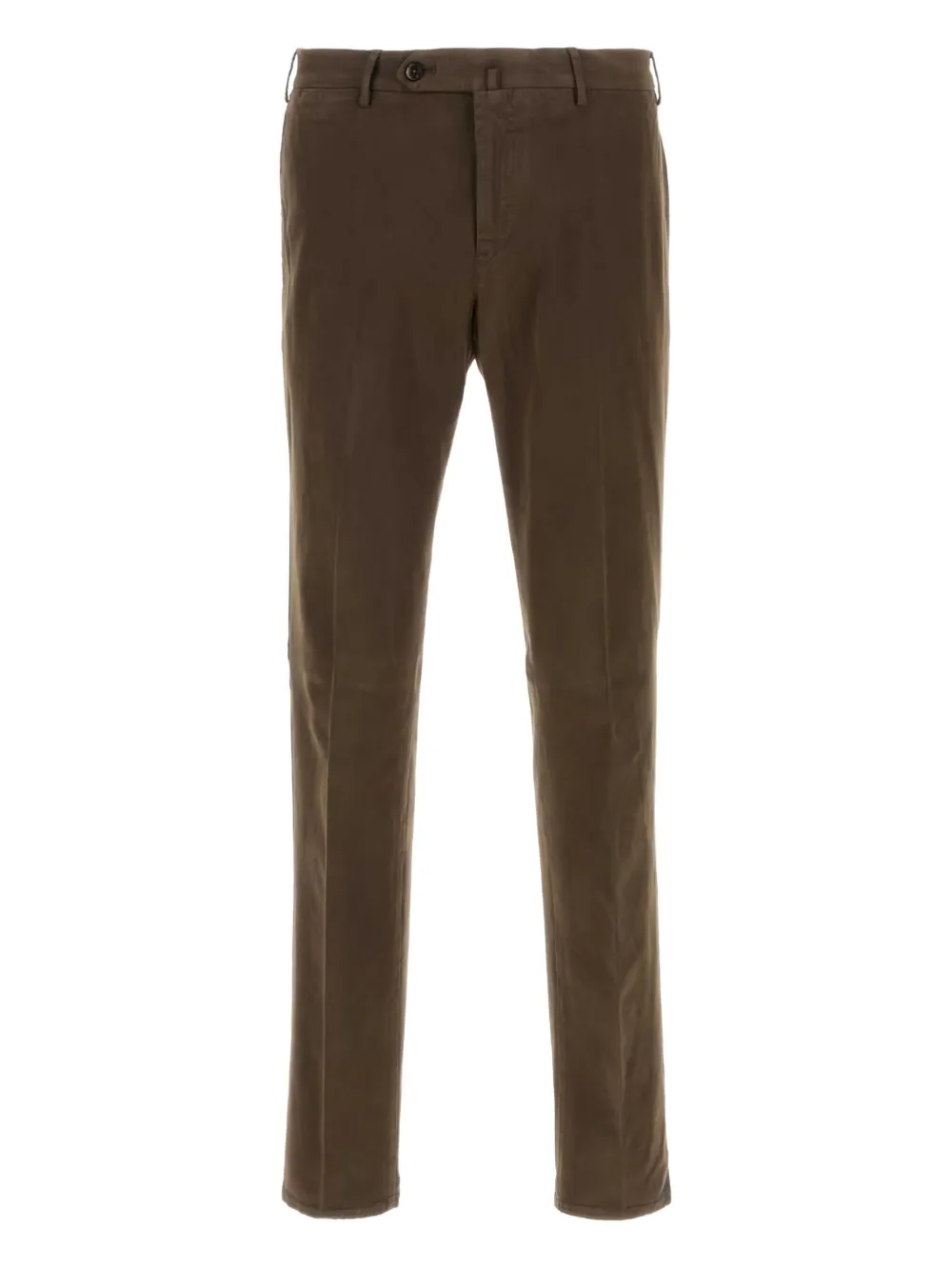 Pt Torino Button-fly Trousers In Brown
