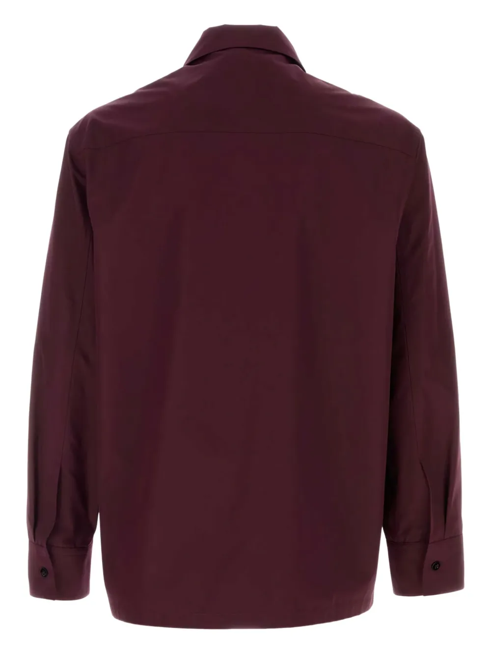 Jil Sander zip-front poplin shirt - Rood
