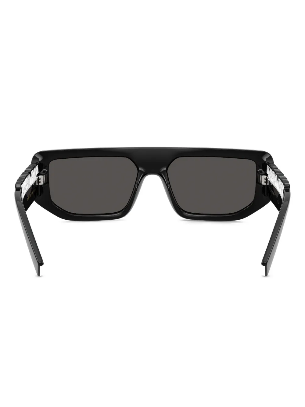 Dolce & Gabbana Eyewear DG6203 zonnebril met rechthoekig montuur Zwart