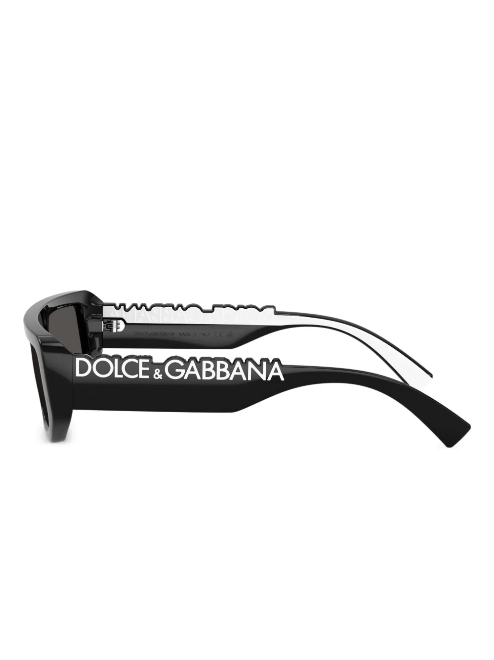 Dolce & Gabbana Eyewear DG6203 zonnebril met rechthoekig montuur Zwart