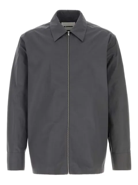 Jil Sander zip-fastening poplin overshirt