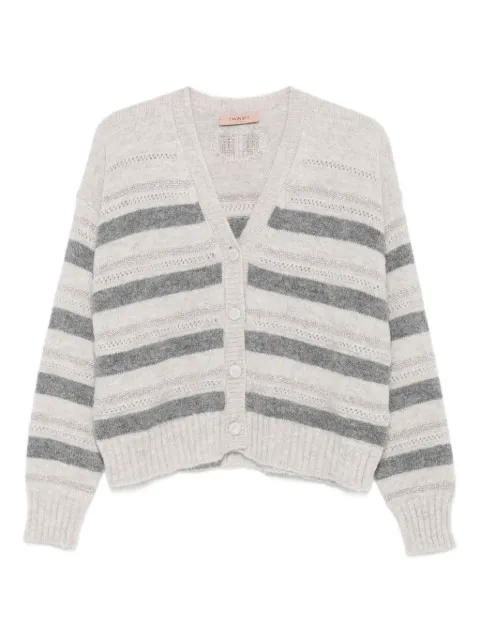 TWINSET cárdigan tejido a rayas