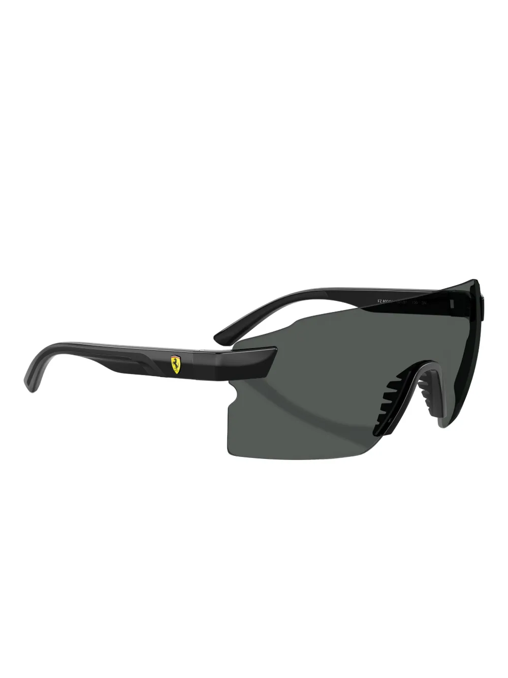 Scuderia Ferrari Shield-frame Sunglasses In Gray