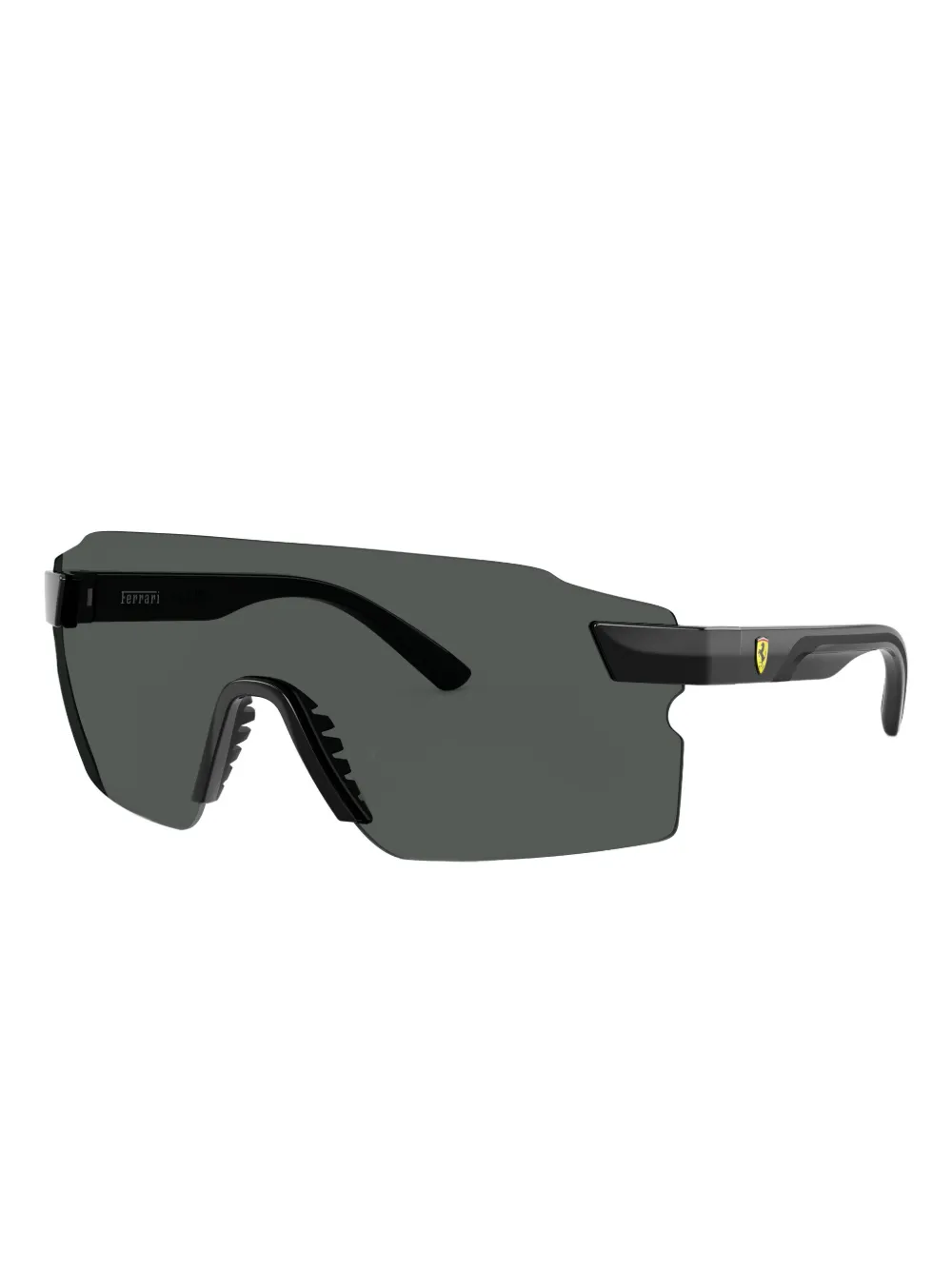 Scuderia Ferrari Shield-frame Sunglasses In Gray