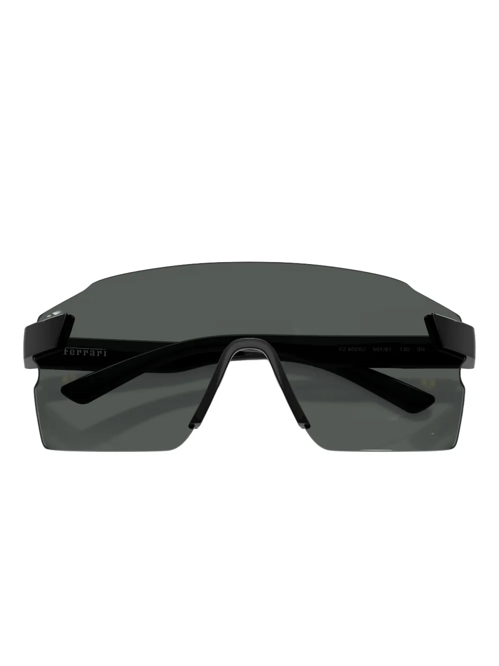 Scuderia Ferrari Shield-frame Sunglasses In Gray