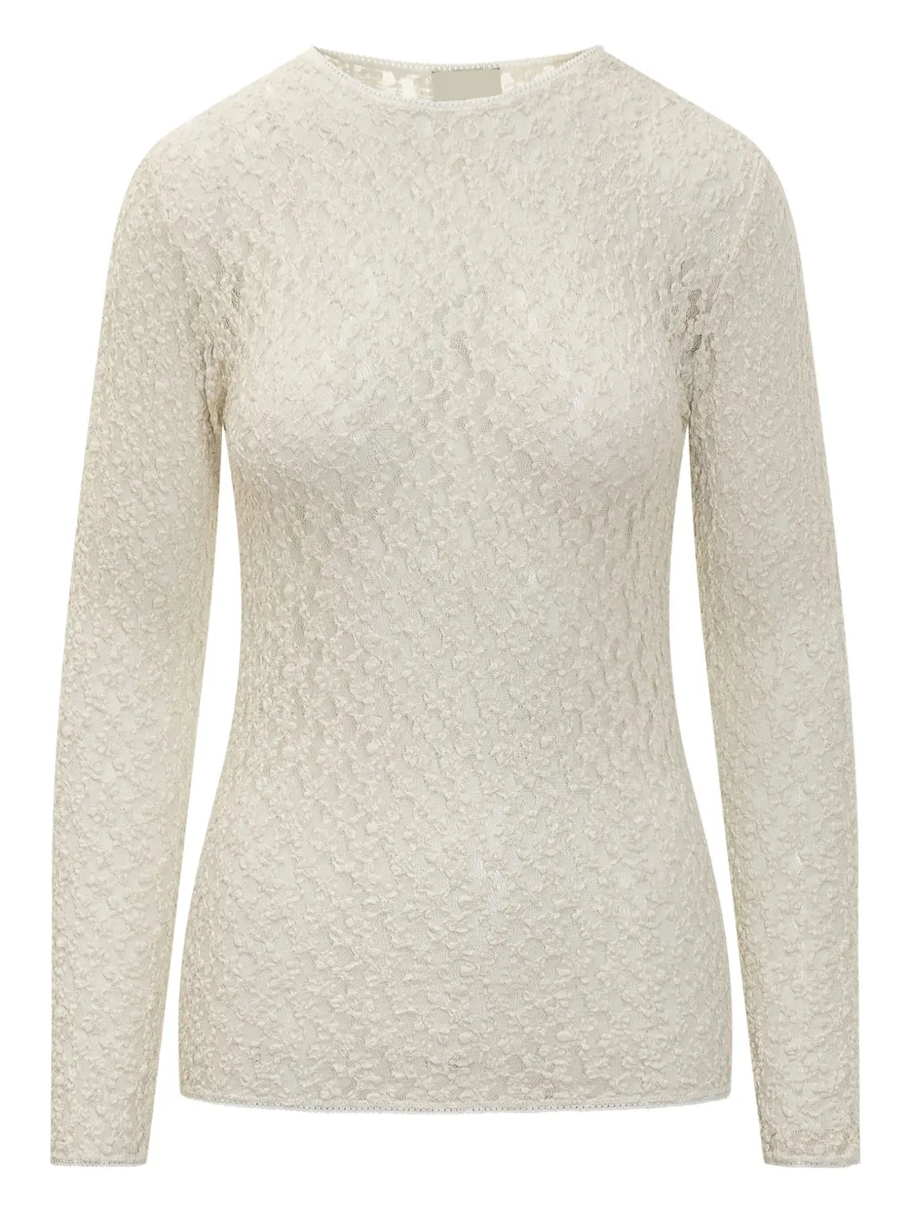 ISABEL MARANT textured long-sleeve top | Neutrals | Image 1