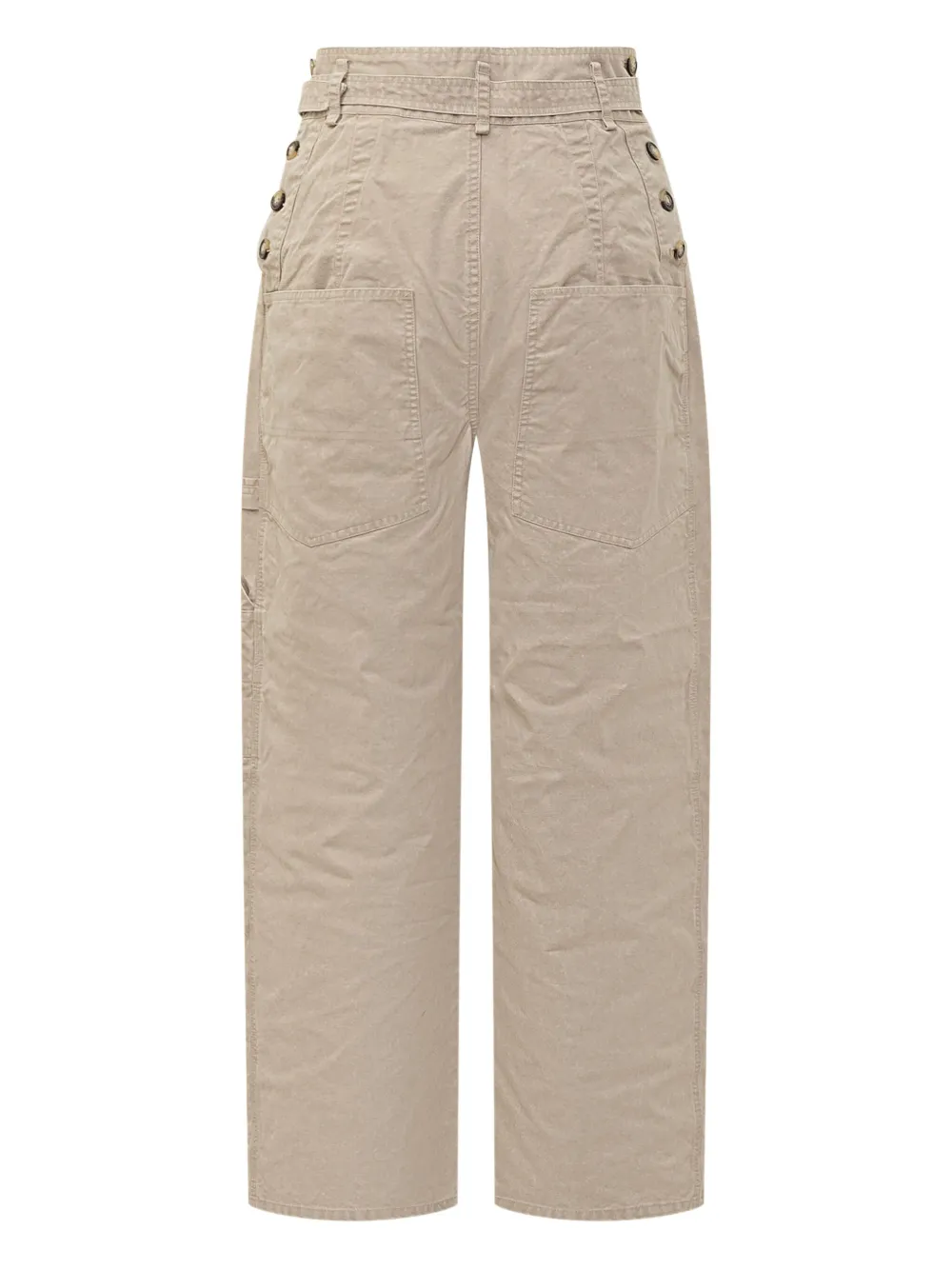 MARANT ÉTOILE belted pocket trousers - Beige