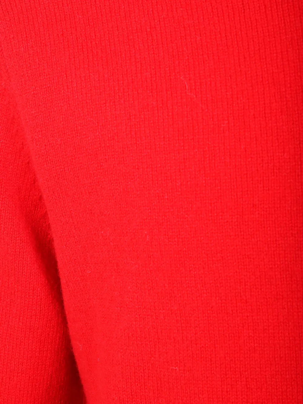 Mc2 Saint Barth Ribbed Cuff Crew Neck Lambswool Sweater In Red