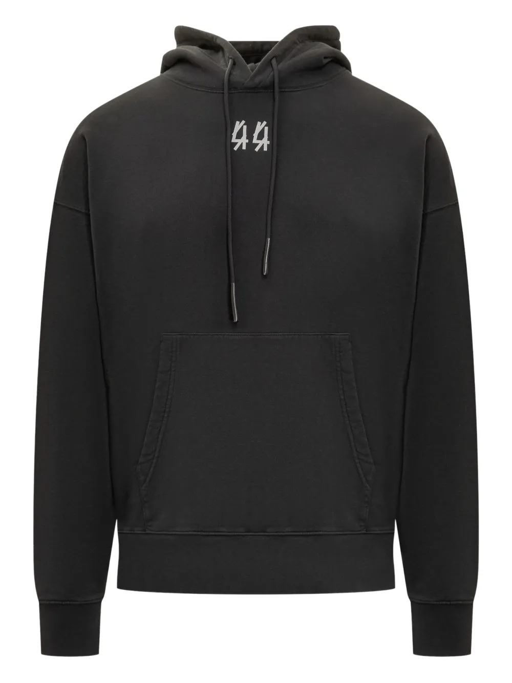 44 LABEL GROUP logo-print hoodie | Black | Image 1