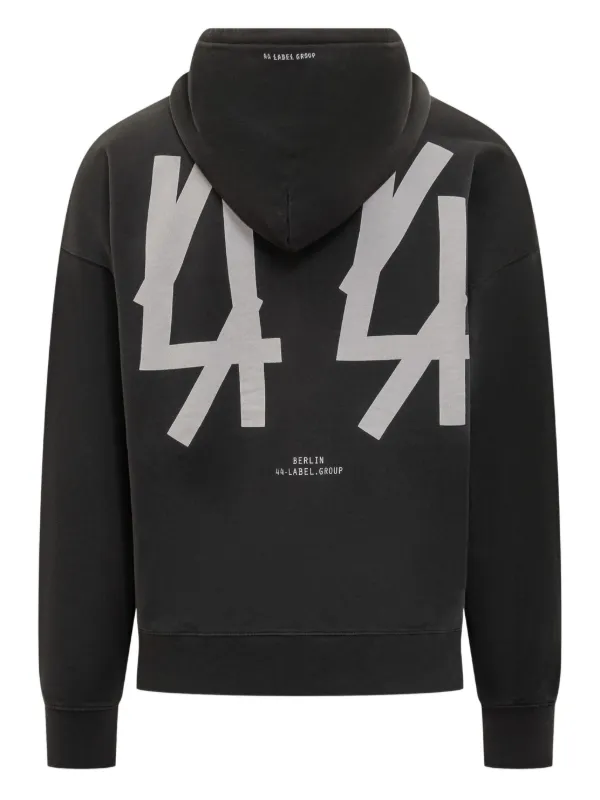 44 LABEL GROUP Moletom De Capuz Com Logo | Preto | FARFETCH BR