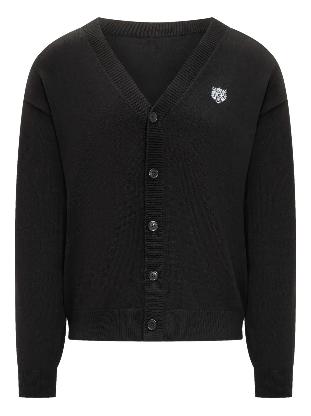 Kenzo Happy Tiger-embroidered cardigan | Black | Image 1