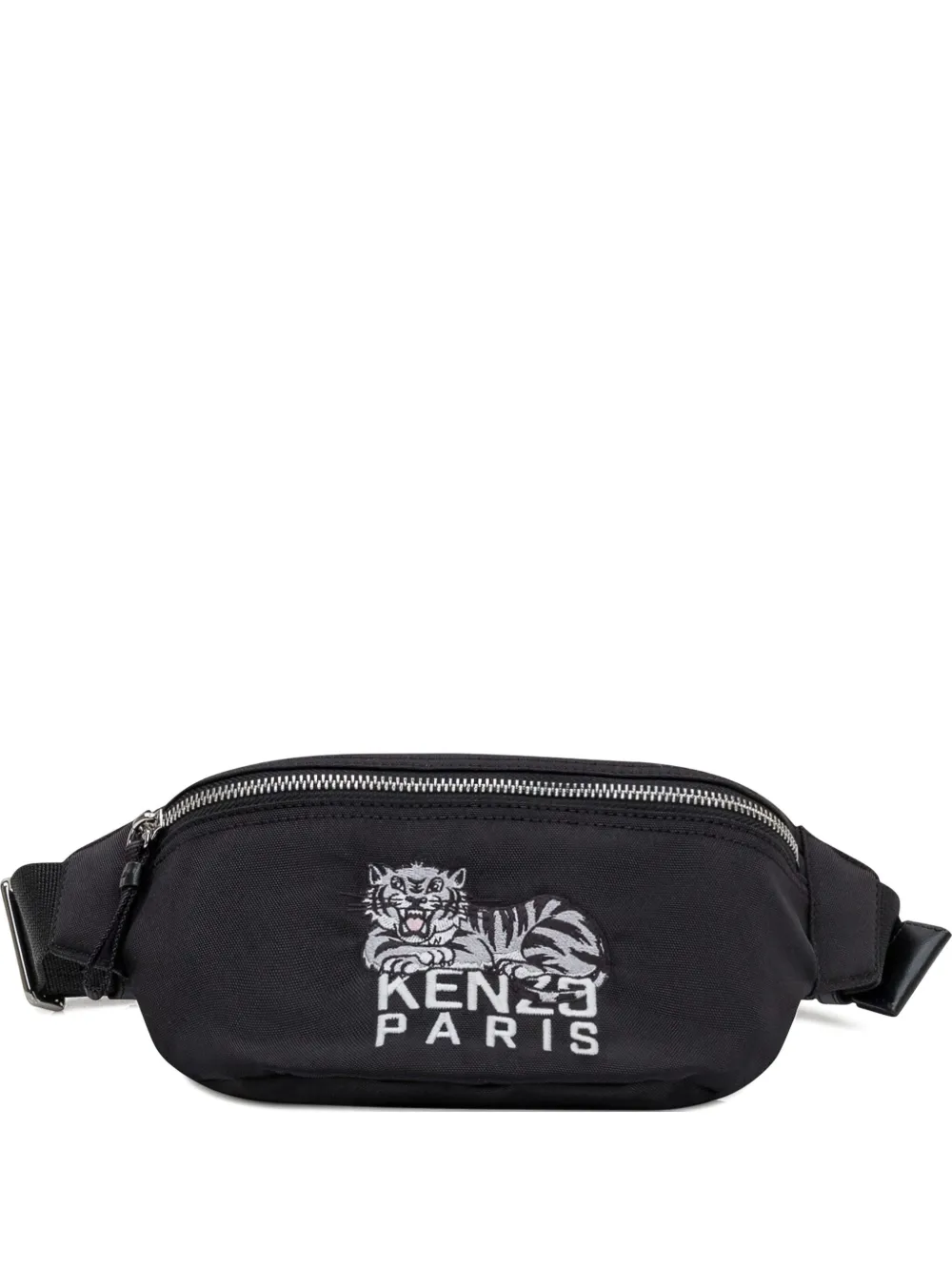 Kenzo tiger-embroidered belt bag Zwart
