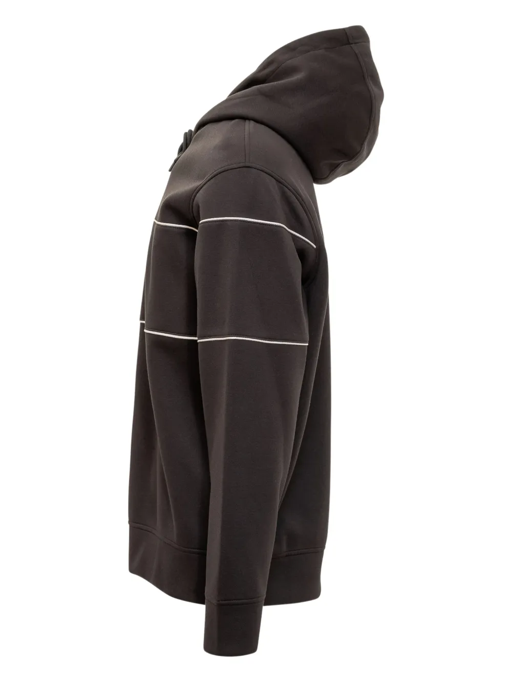 Emporio Armani Hoodie met streepdetail en lange mouwen Zwart