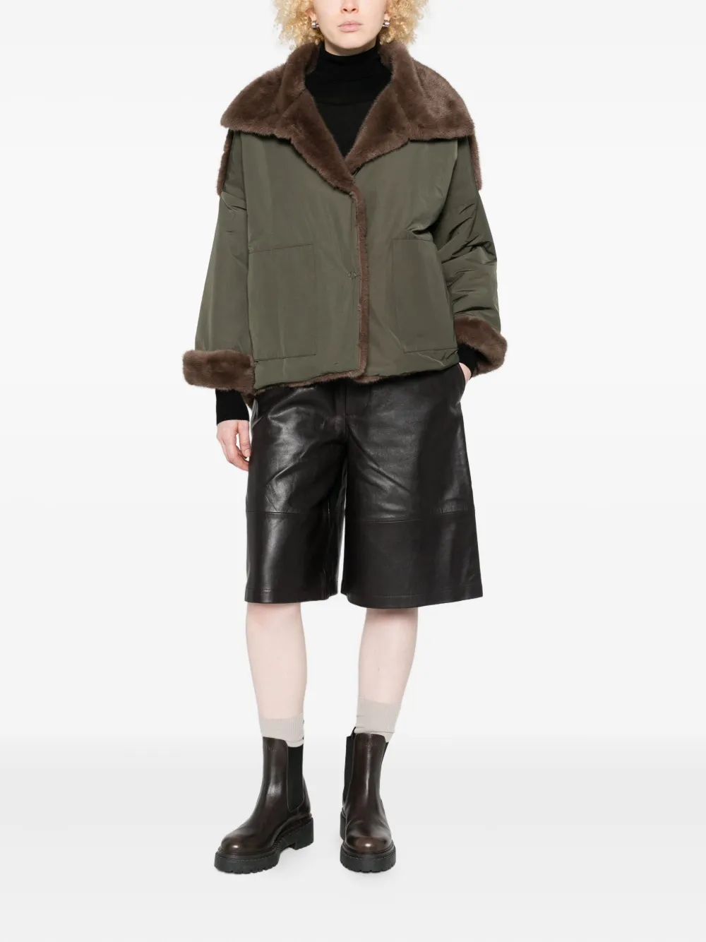Collection Privée? faux-fur-trimmed jacket | Varsity Jackets | Image 2