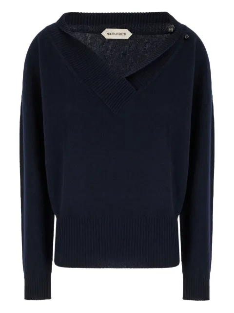 Alberta Ferretti V-neck cashmere sweater