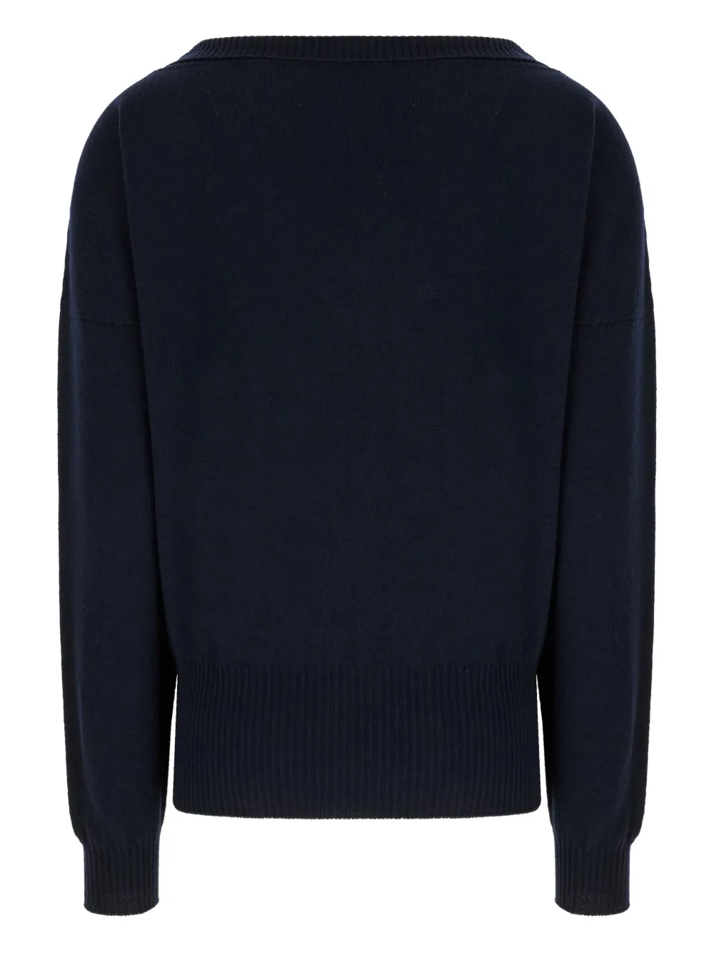 Alberta Ferretti V-neck cashmere sweater Blauw