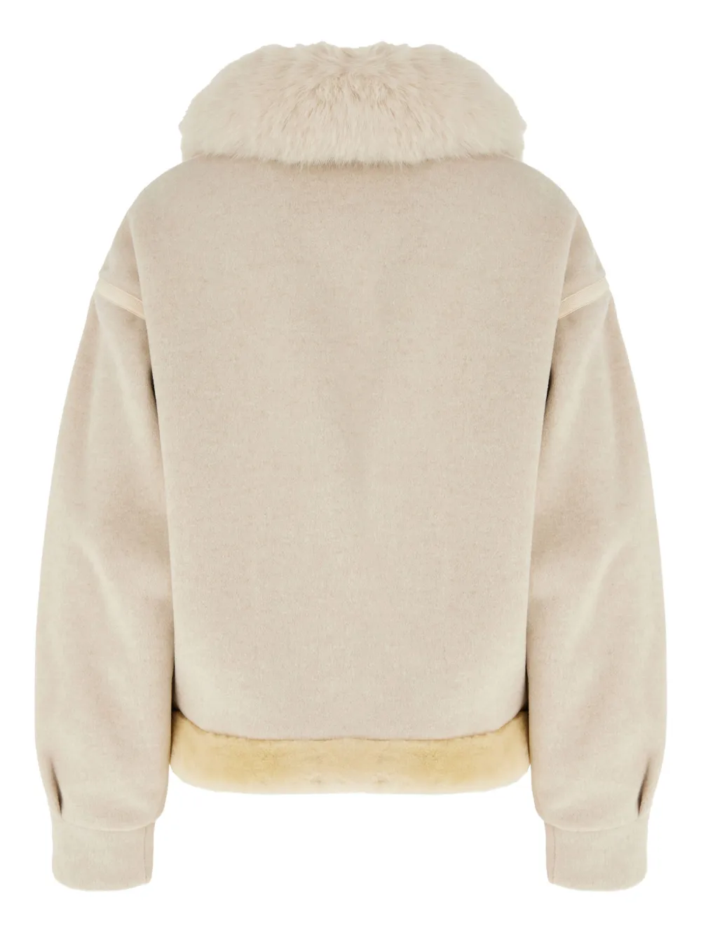 Ava Adore Faux-fur Jacket In Neutral