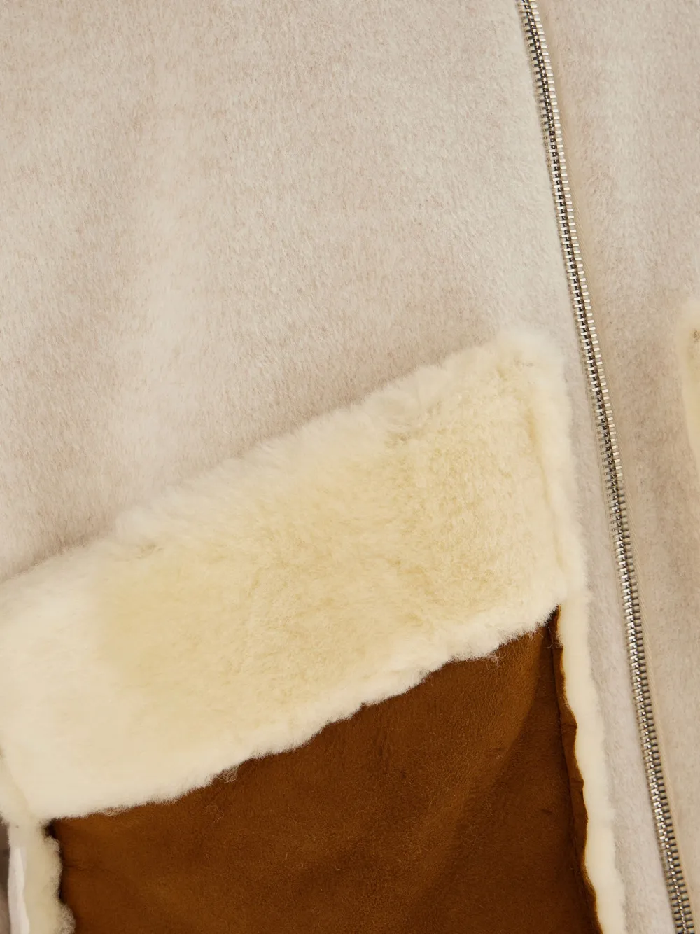 Ava Adore Faux-fur Jacket In Neutral