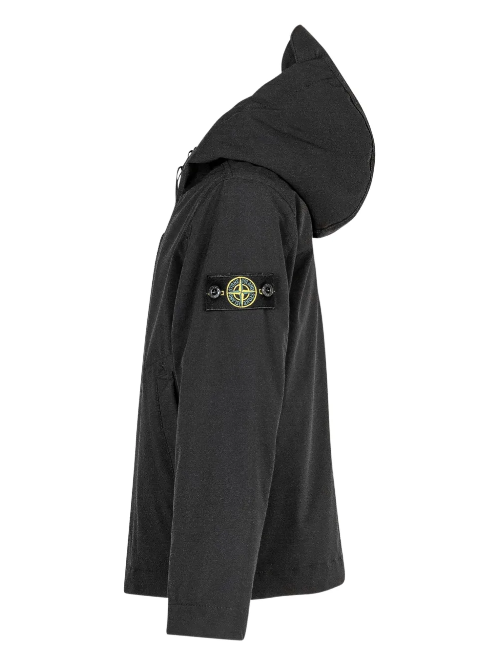 Stone Island Junior Parka met capuchon Zwart