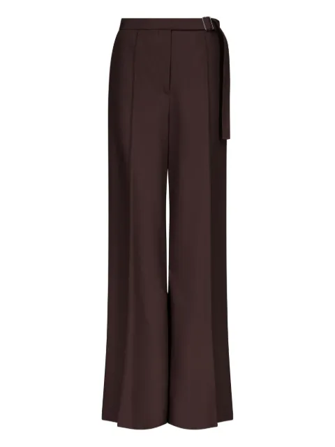 LouLou de Saison pleated buckle-fastening trousers