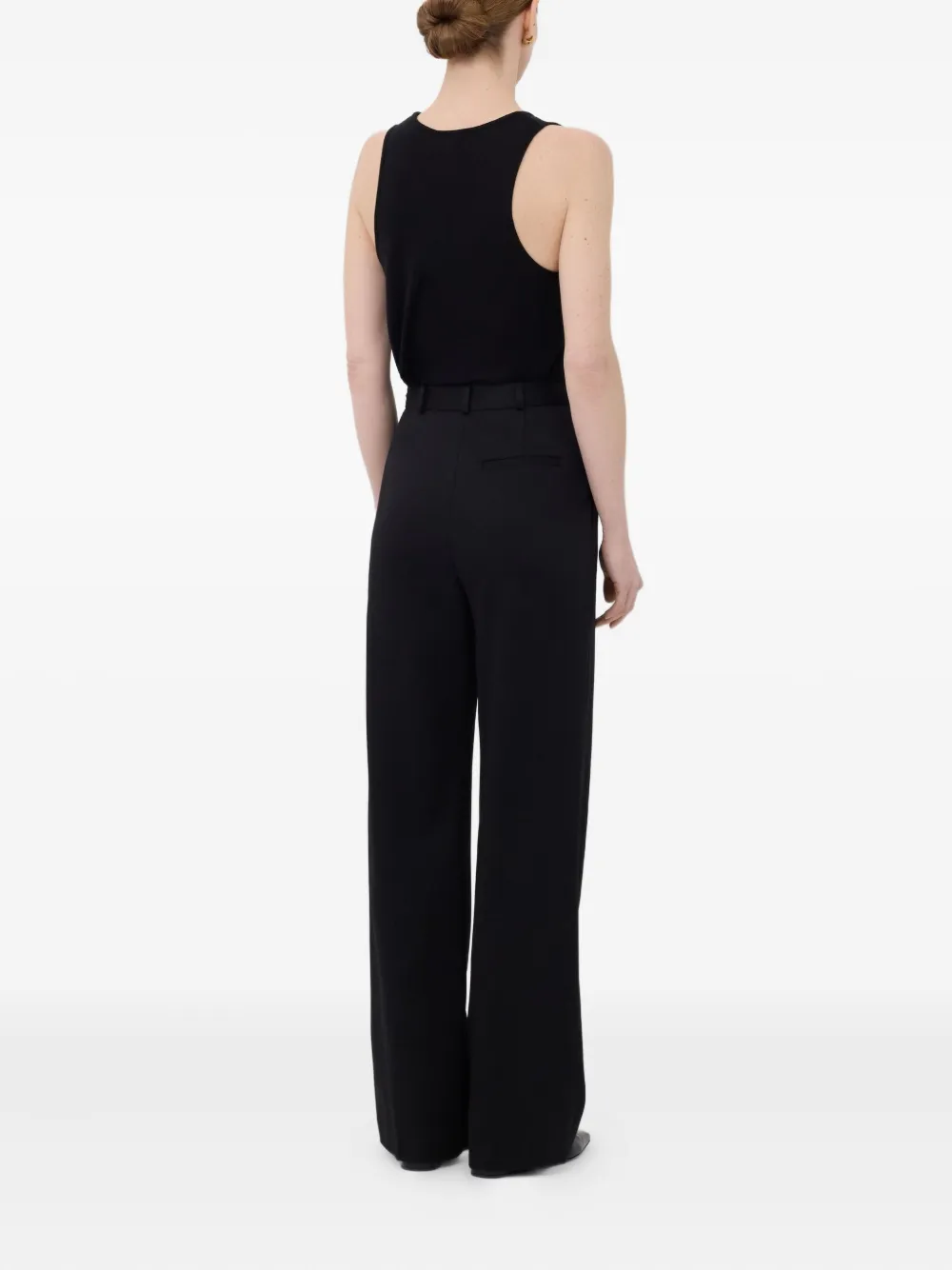 Loulou De Saison Garbo Pleated-wool Trousers In Black