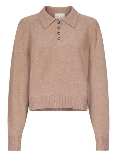 LouLou de Saison ribbed-hem polo top