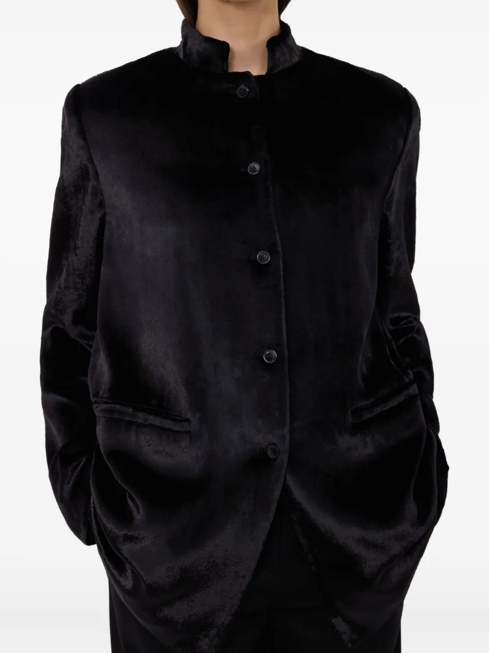 Loulou De Saison Lara Straight Jacket Clothing In Black