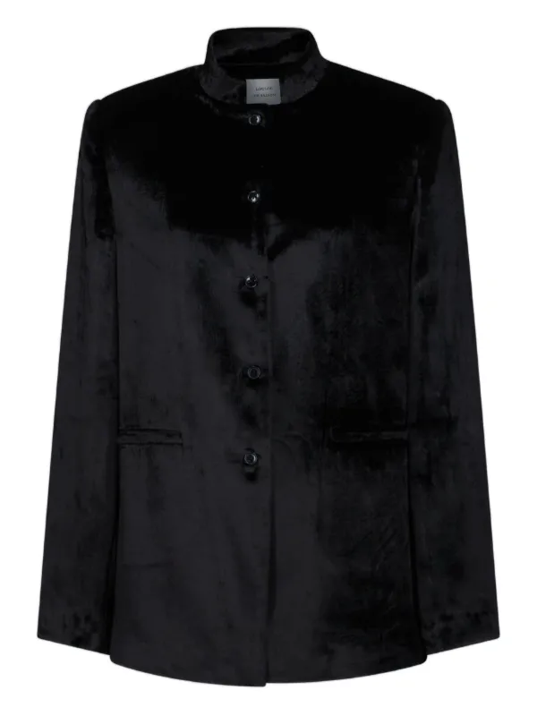 ジャケット・アウター Louren/ power shoulder nocollar jacket louren ジャケット ノーカラージャケット 「louren/ローレン