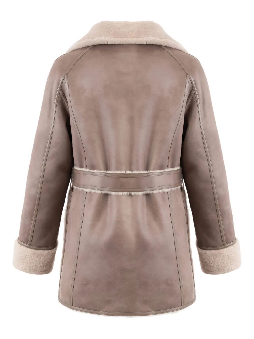 Urbancode Reversible Belted Jacket In Brown