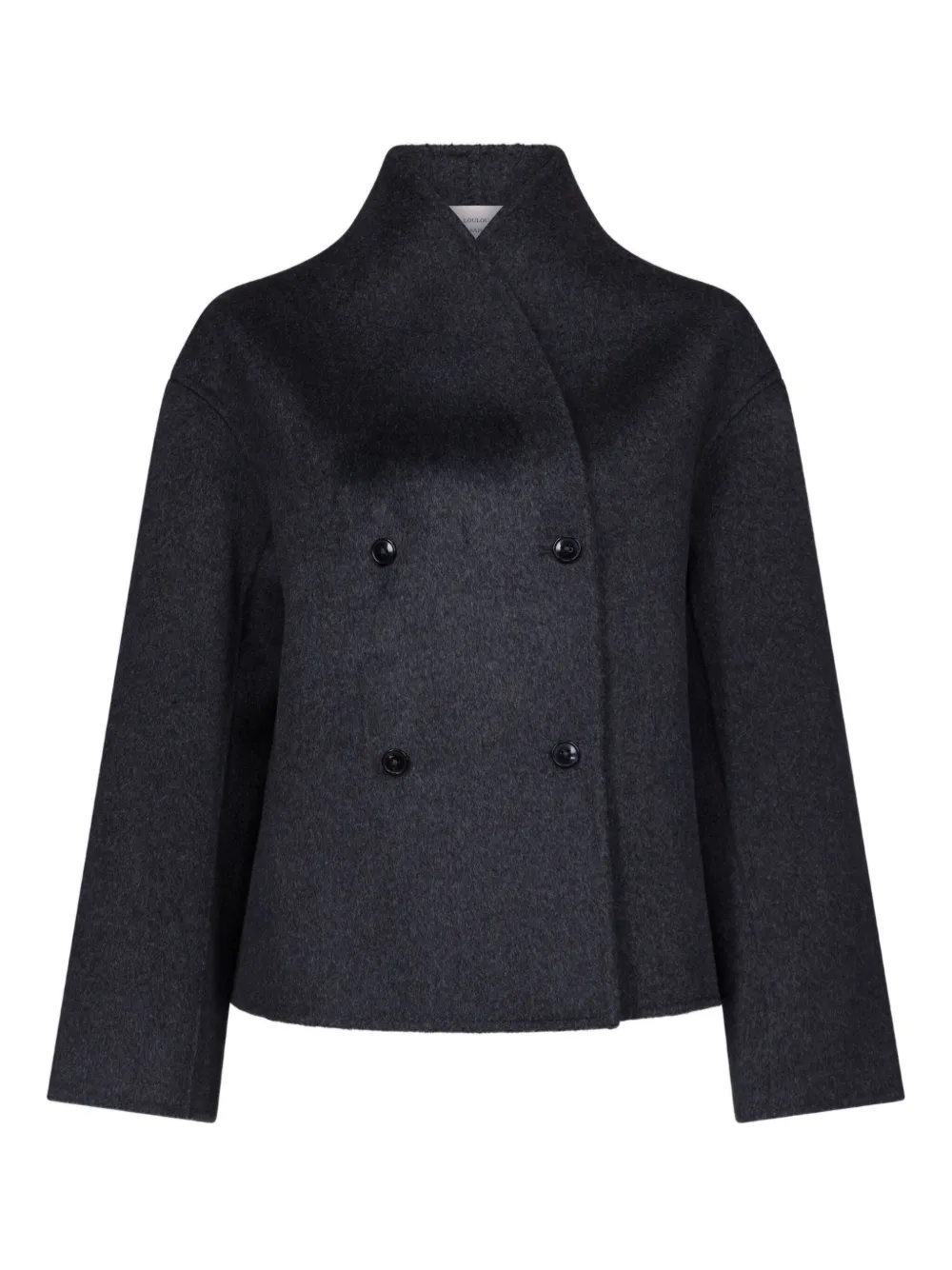 Loulou De Saison Meyer Double-breasted Wool-blend Jacket In Black