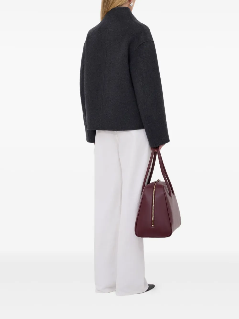 Loulou De Saison Meyer Double-breasted Wool-blend Jacket In Black