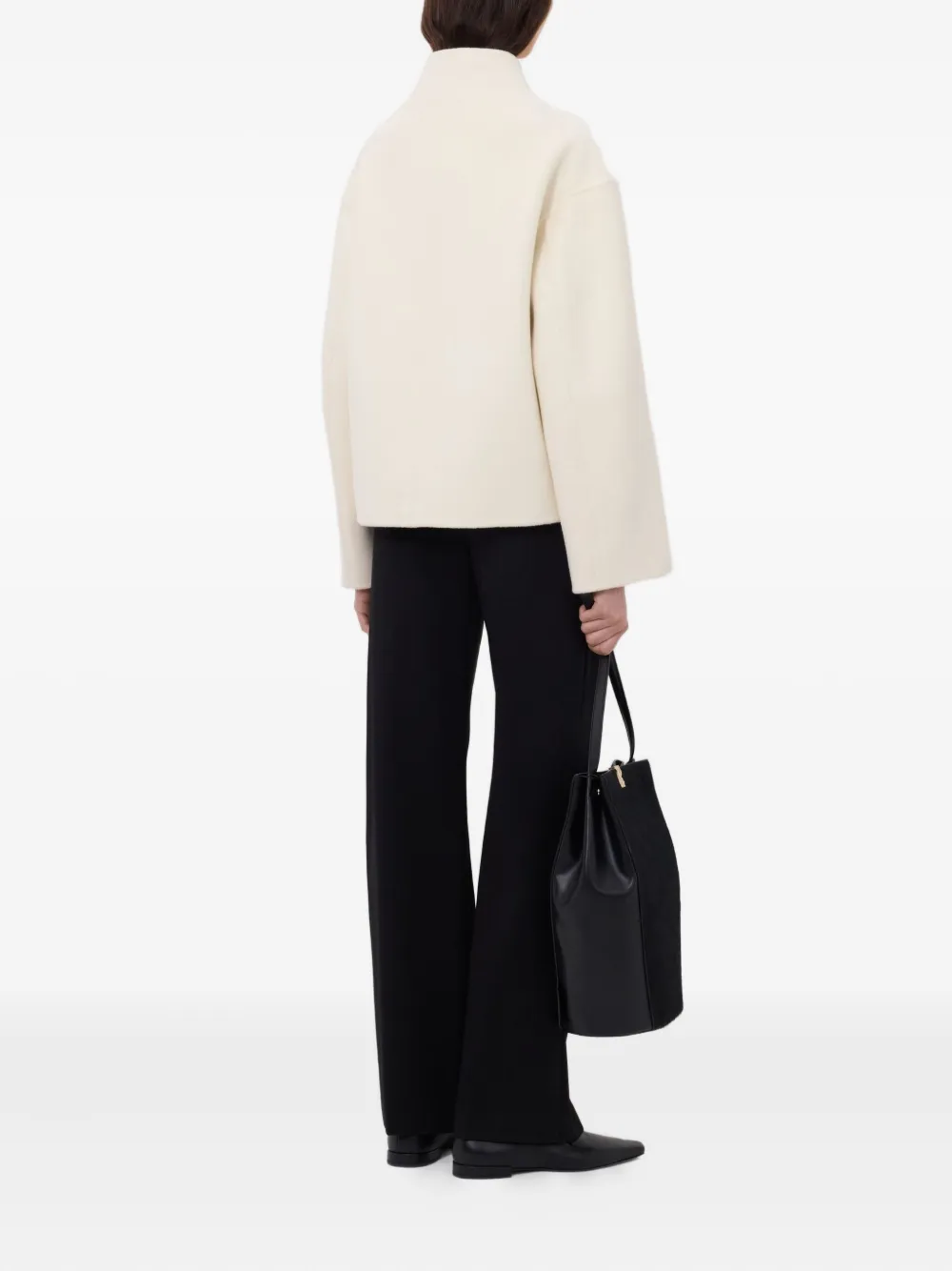 LouLou de Saison Meyer jack met dubbele rij knopen Wit