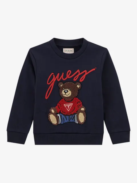 guess kids teddy-logo sweatshirt
