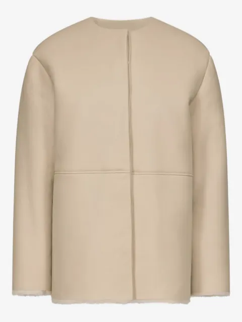 LouLou de Saison Fargo leather-panelled shearling jacket