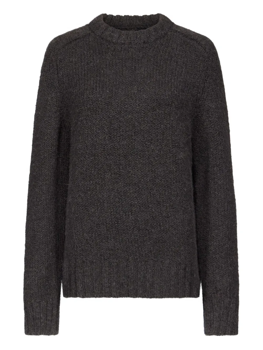 Loulou De Saison Jesse Drop-shoulder Ribbed Sweater In Brown