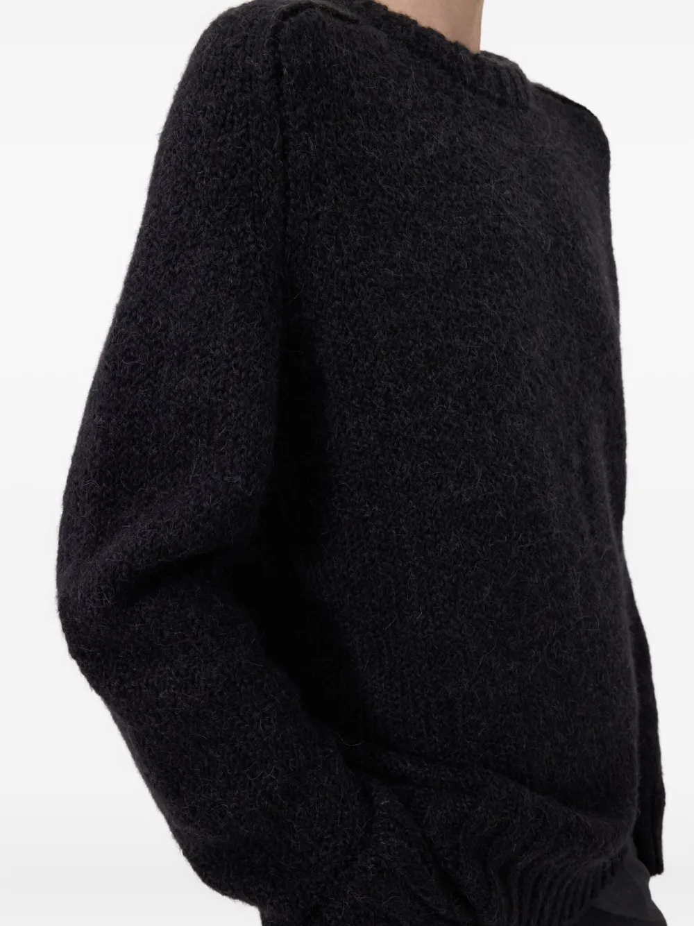 Loulou De Saison Jesse Drop-shoulder Ribbed Sweater In Brown