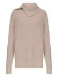 LouLou de Saison Cecil ribbed-stand collar sweater - Neutrals